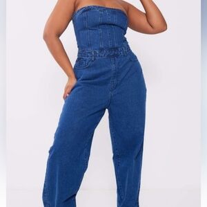Brand New Stylish Blue Denim Jumpsuit